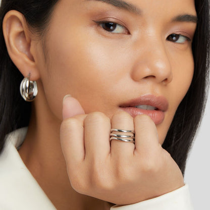 Kiya Mehrlagige Silber Ring Alma