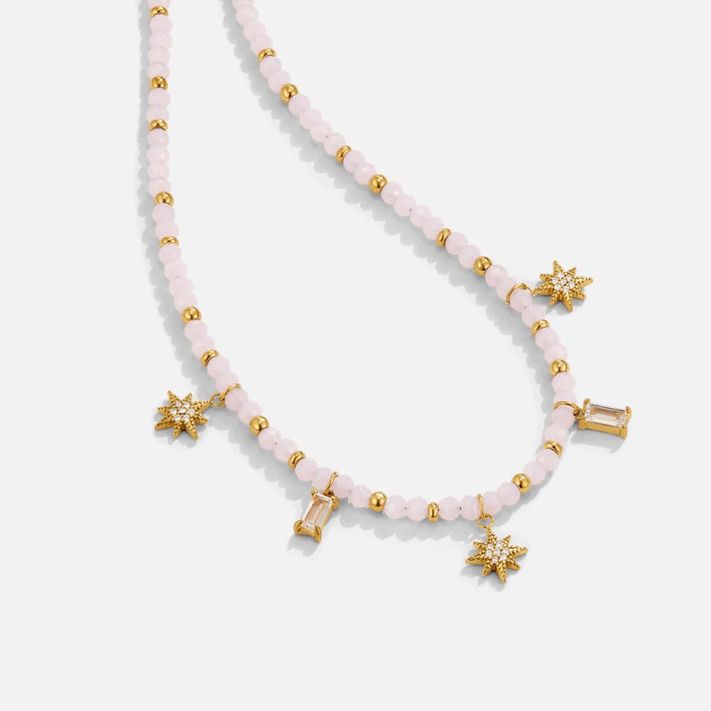 Lana Pink Perlenhalskette Alma