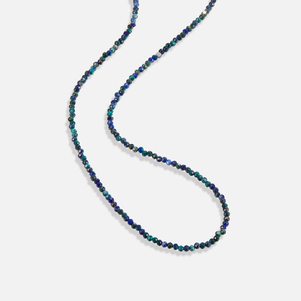 Lapis Lazuli Perlen Stein Halskette Alma