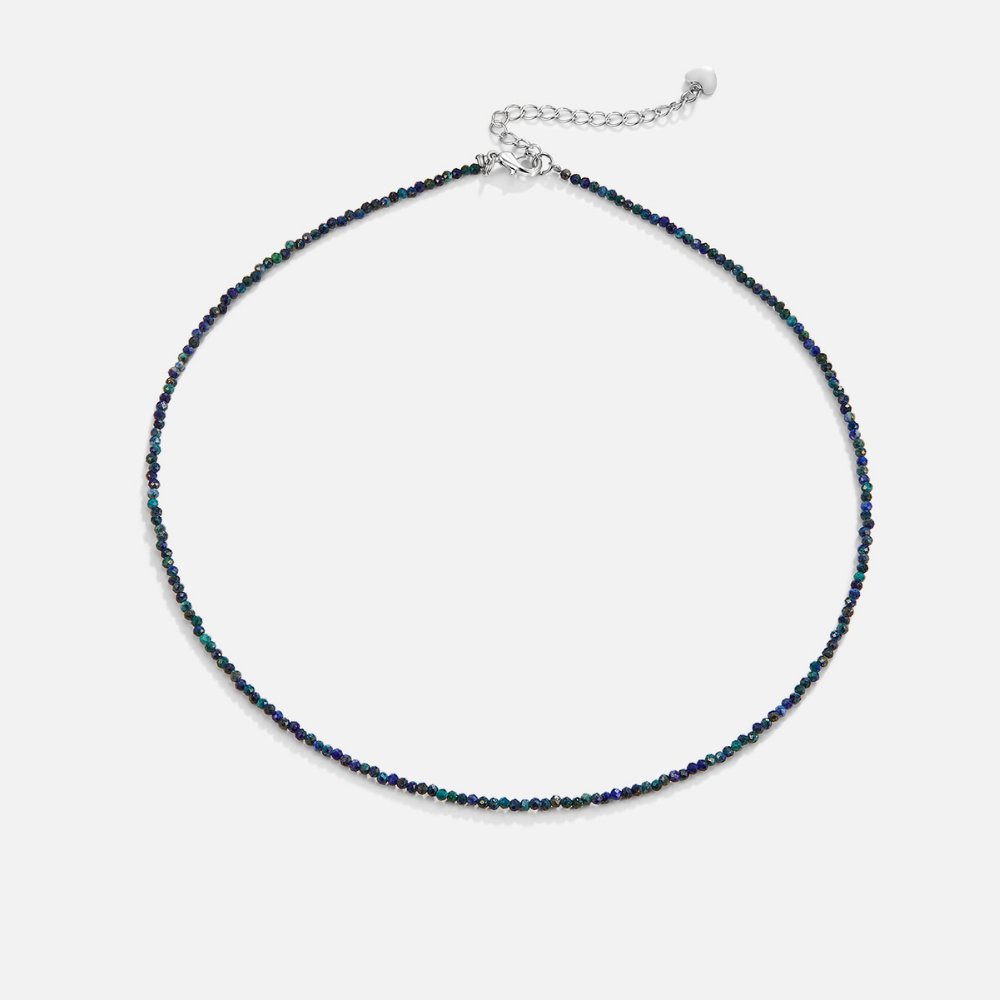 Lapis Lazuli Perlen Stein Halskette Alma