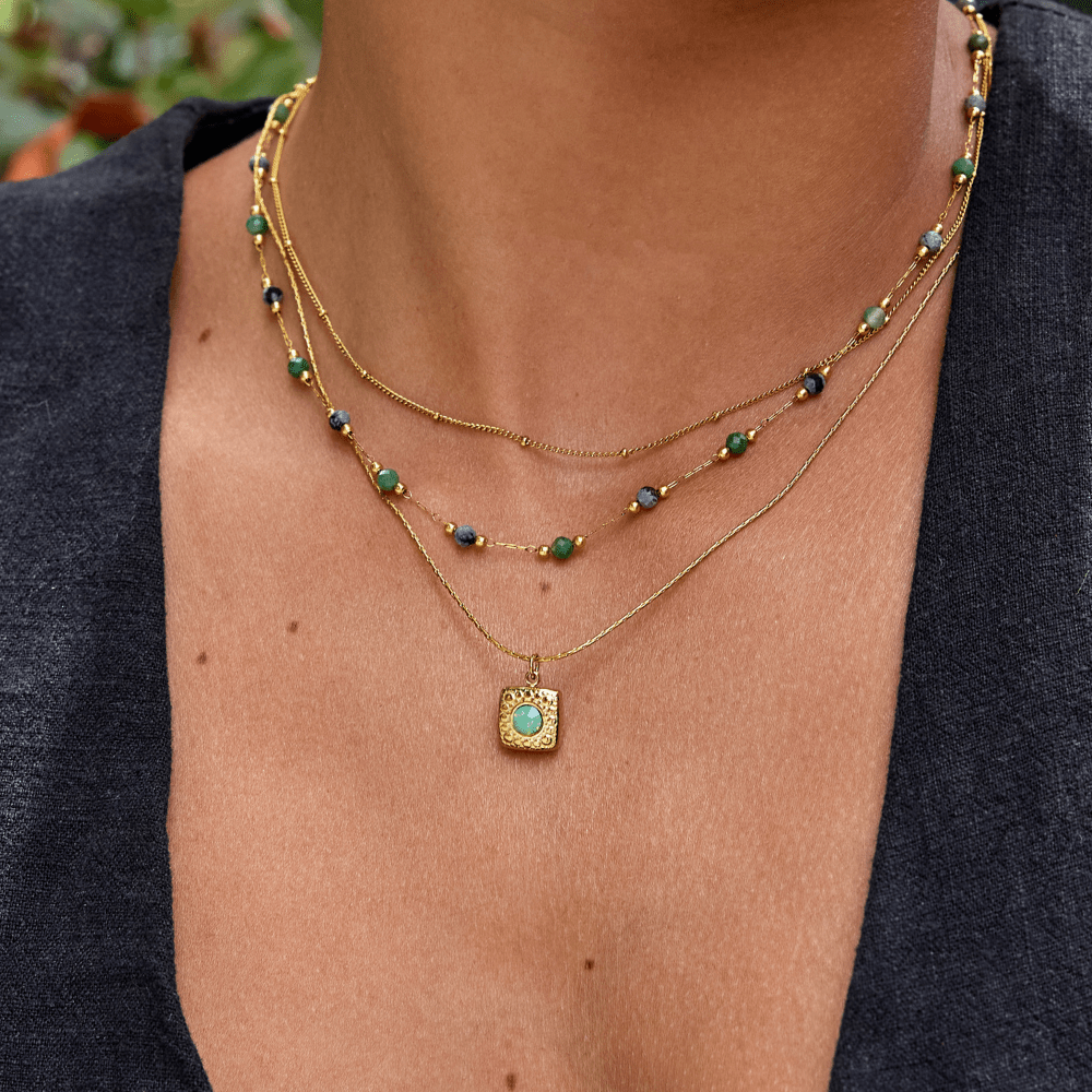 Lara Vintage Goldhalskette Alma