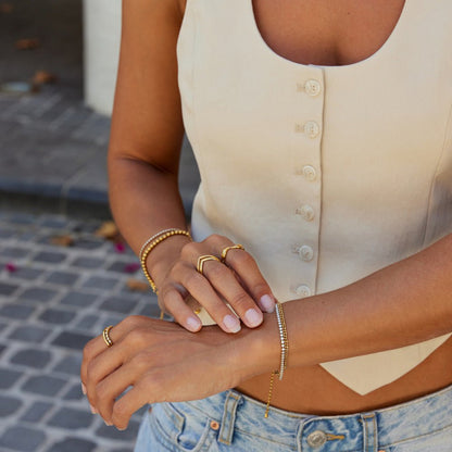 Mehrlagige Adison Kristall Armband Alma