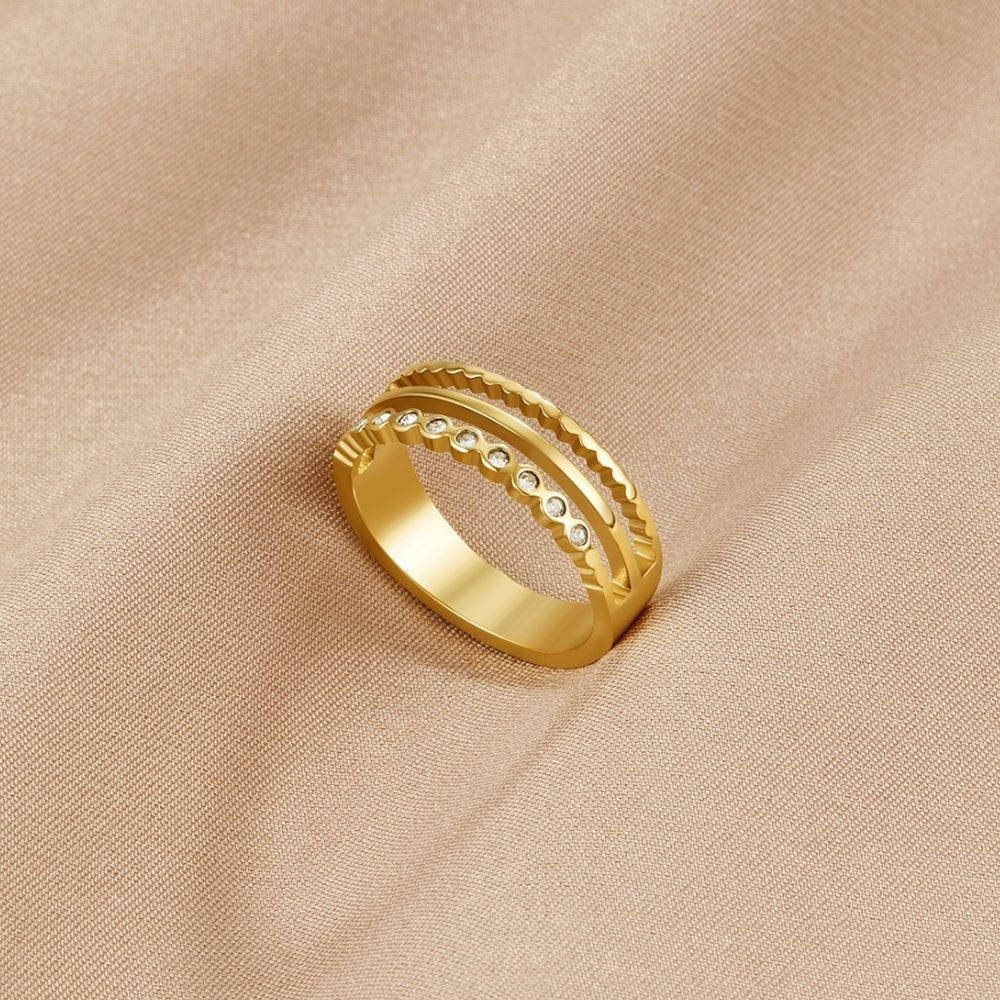 Mehrlagige Elowyn Kristall Ring Alma