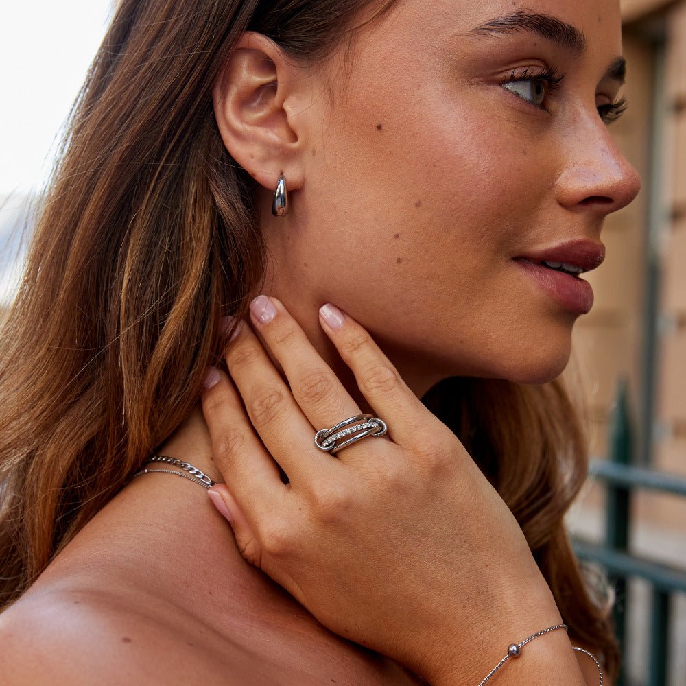 Mehrlagige Kaili Silber Ring Alma