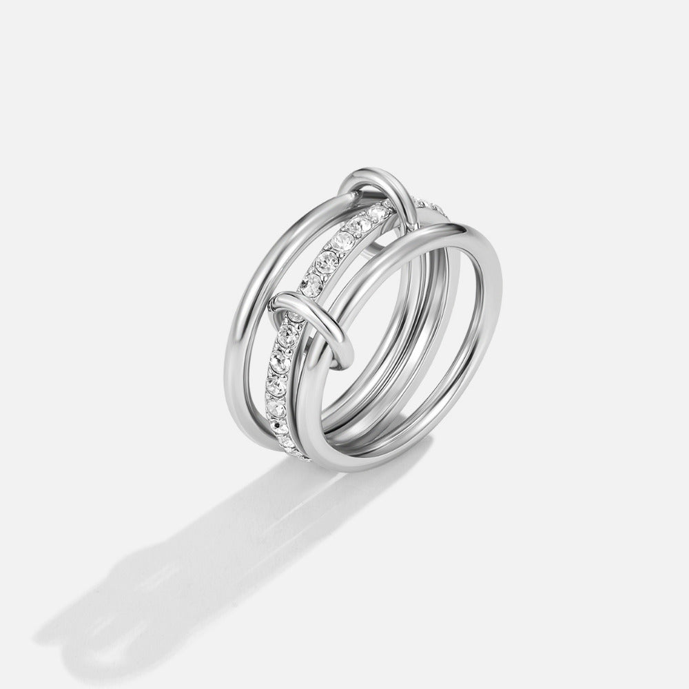 Mehrlagige Kaili Silber Ring Alma