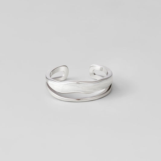 Mehrlagige Sahara Silber Ring Alma
