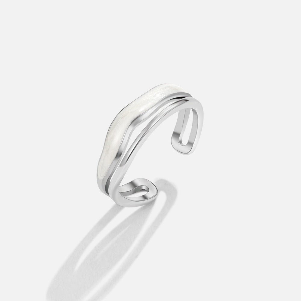 Mehrlagige Sahara Silber Ring Alma