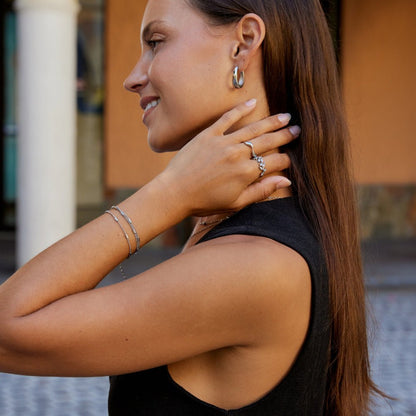 Mehrlagige Silber Alia Armband Alma