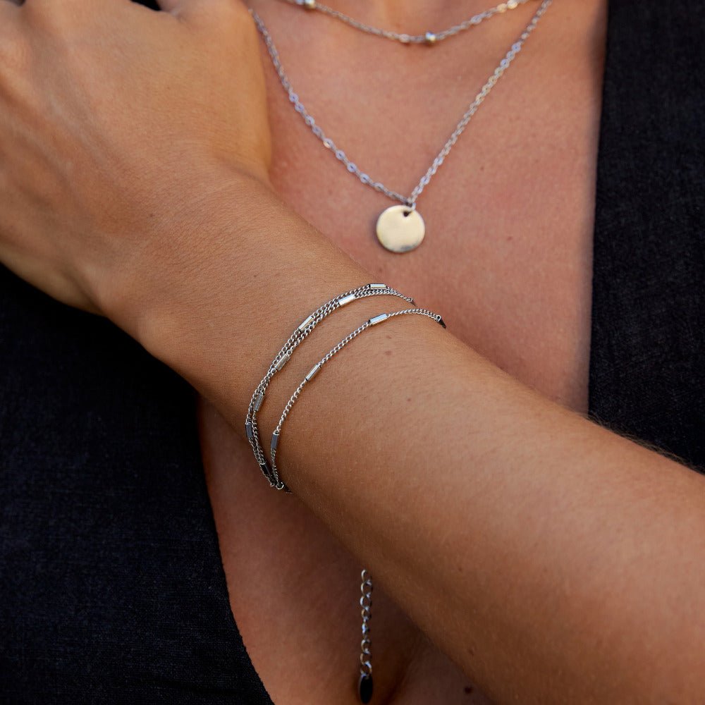 Mehrlagige Silber Alia Armband Alma