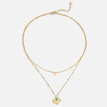 Mehrlagige Turquoise Halskette Alma