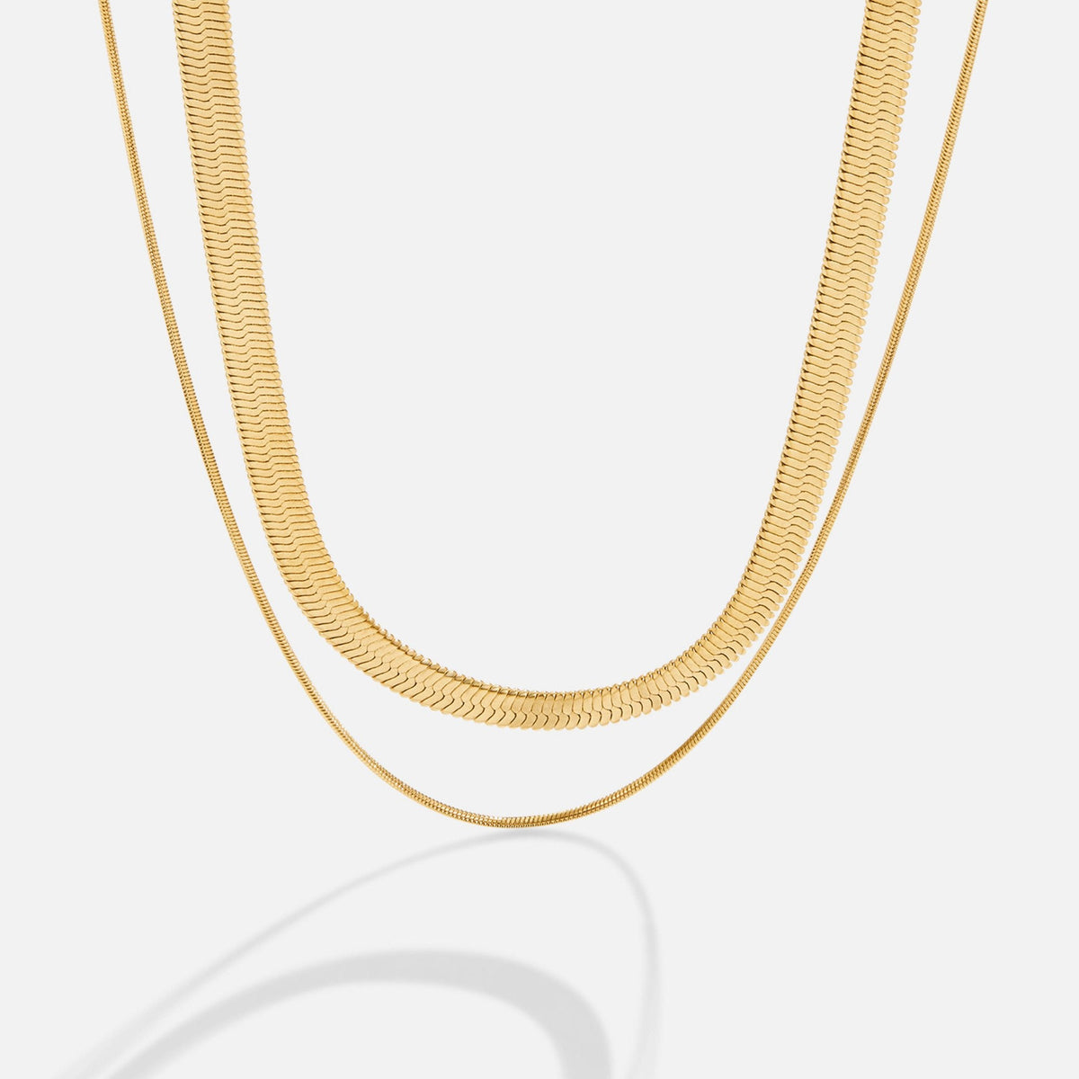 Layla 18K Gold Mehrlagige Halskette Alma