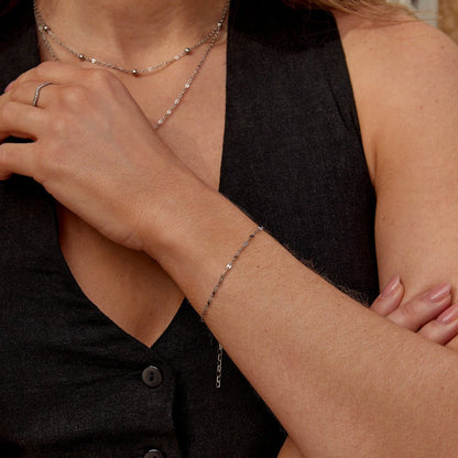Leila Silber Ketten Armband Alma