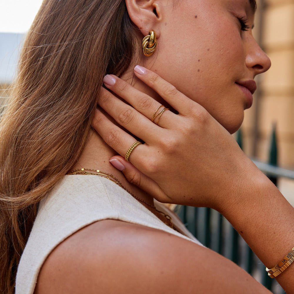 Leona Gold Perlen Ring Alma