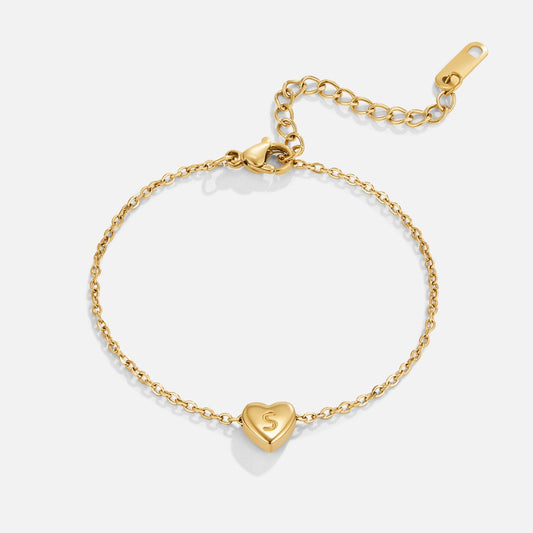 Buchstaben Herz Armband Alma