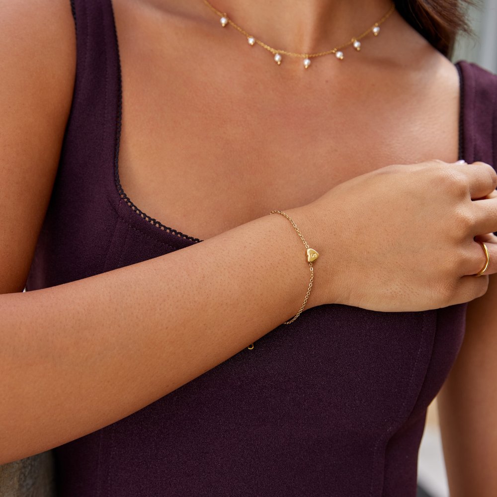 Buchstaben Herz Armband Alma