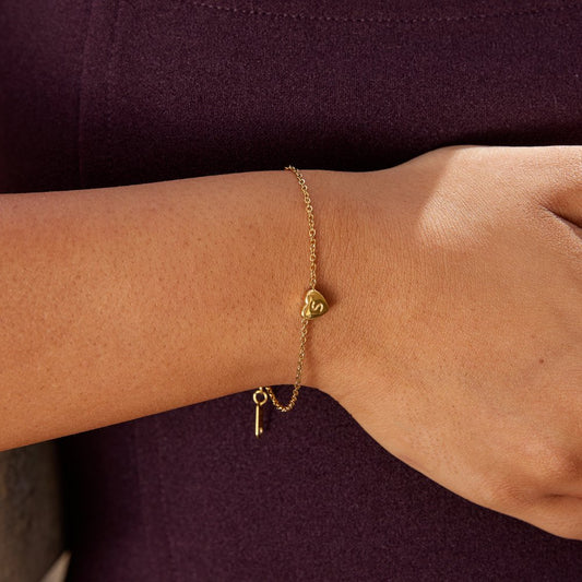 Buchstaben Herz Armband Alma