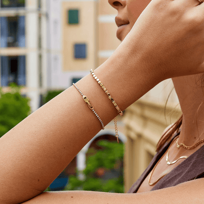 Lexi 18K Gold Cube Armband Alma
