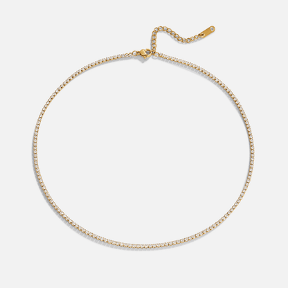 Cordelia Gold Kristall Halskette Alma