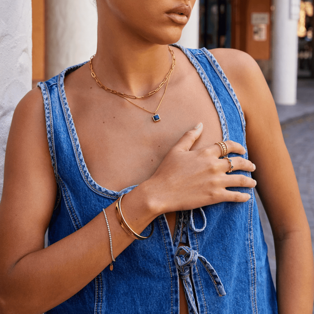 Leyla 18K Gold Armreif Alma