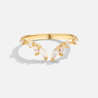 Lily Kristall Gold Vine Ring Alma