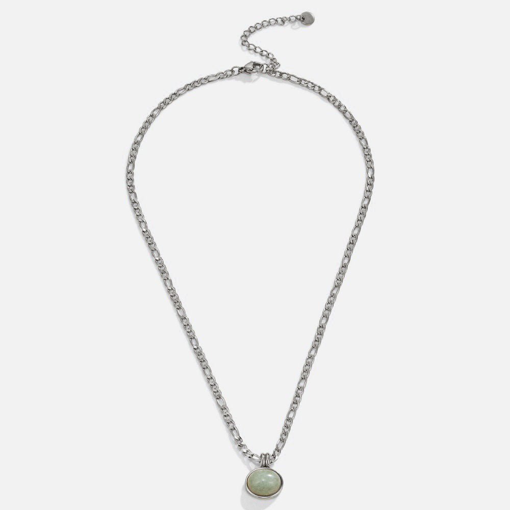 Liza Jade Pendant Silber Halskette Alma