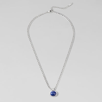 Liza Lapis Lazuli Silber Halskette Alma