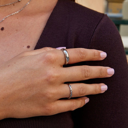 Lois Silber Band Ring Alma
