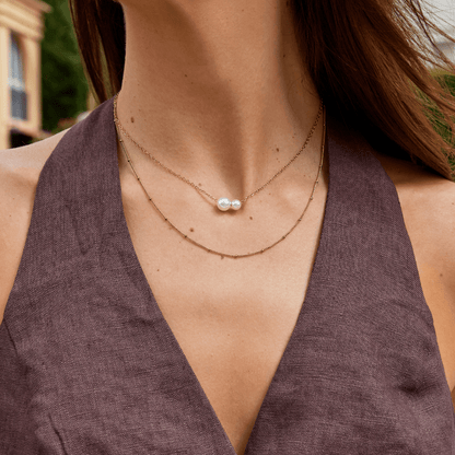 Louise Double Perlen Pendant Halskette Alma