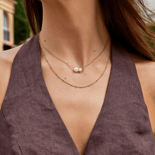 Louise Double Perlen Pendant Halskette Alma