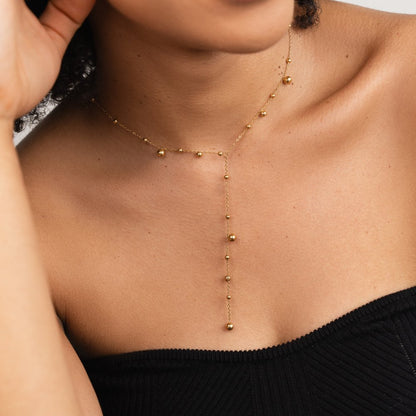 Lovi Gold Beads Tassel Halskette Alma