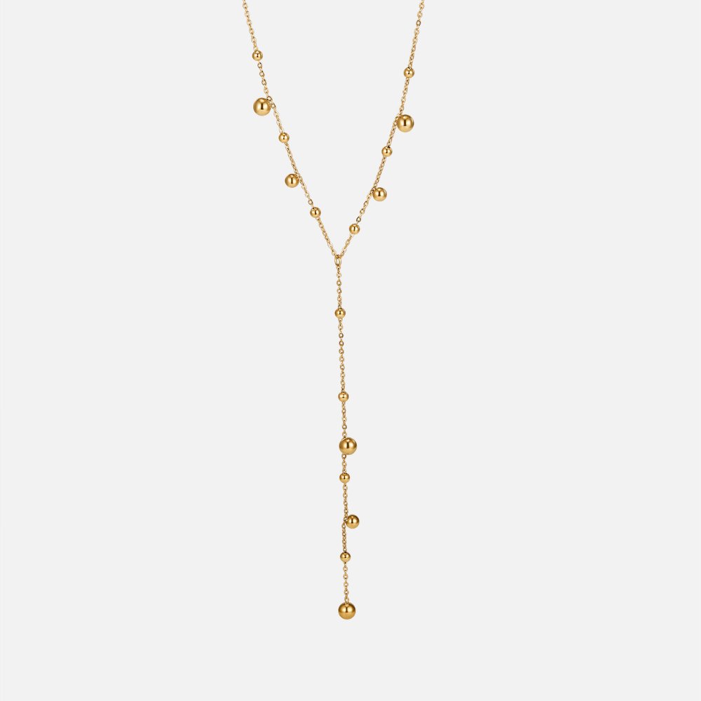 Lovi Gold Beads Tassel Halskette Alma