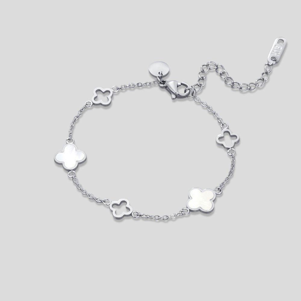 Lucia Silber Klee Armband Alma