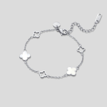 Lucia Silber Klee Armband Alma