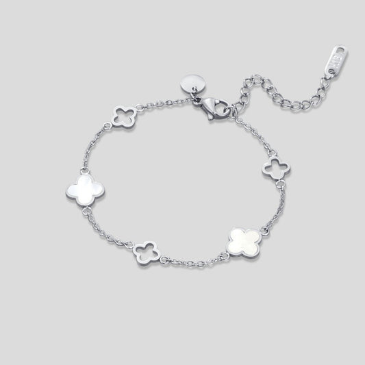 Lucia Silber Klee Armband Alma