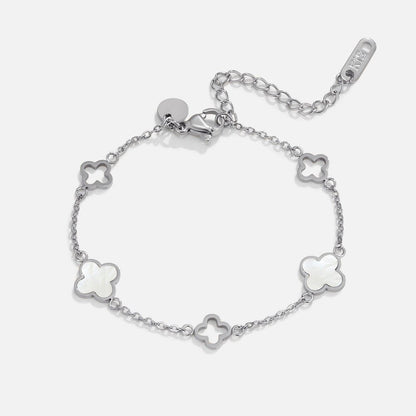 Lucia Silber Klee Armband Alma