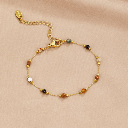 Lulu Perlen Stein Armband Alma