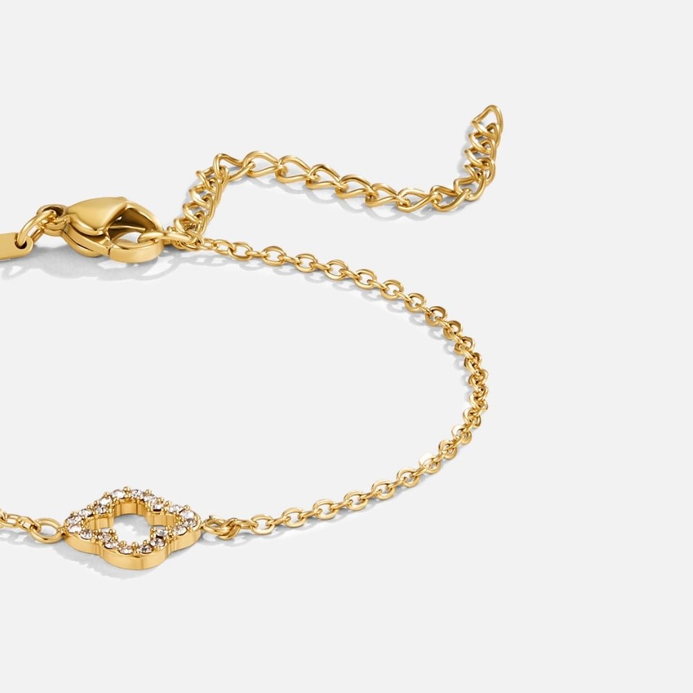 Luxe Kristall Klee Armband Alma