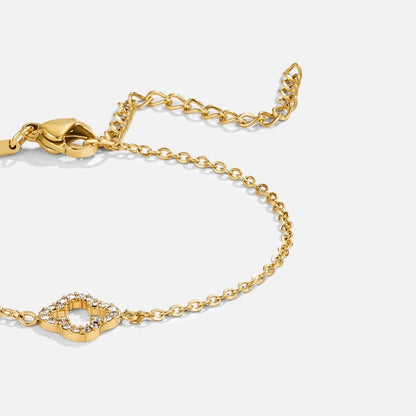 Luxe Kristall Klee Armband Alma