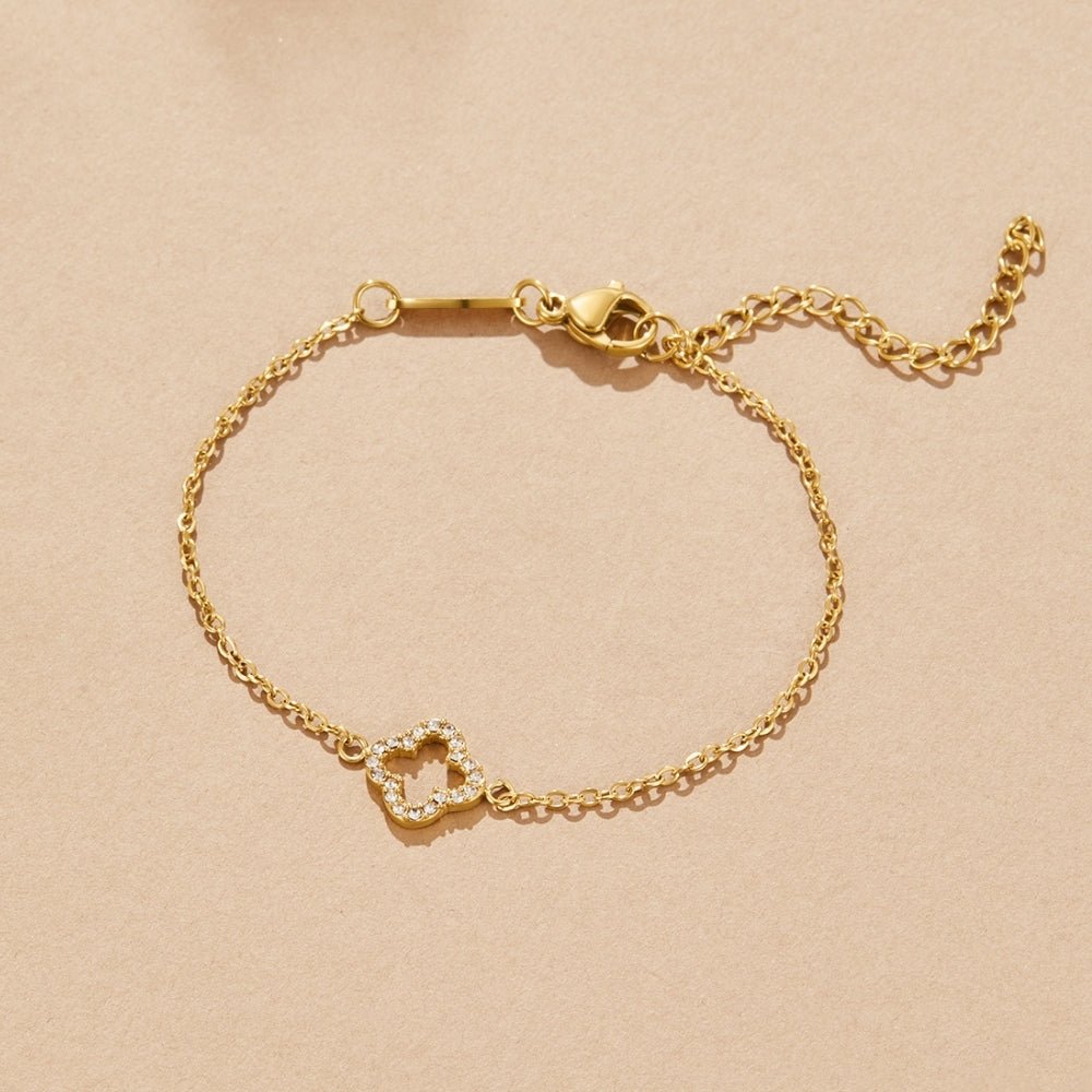Luxe Kristall Klee Armband Alma