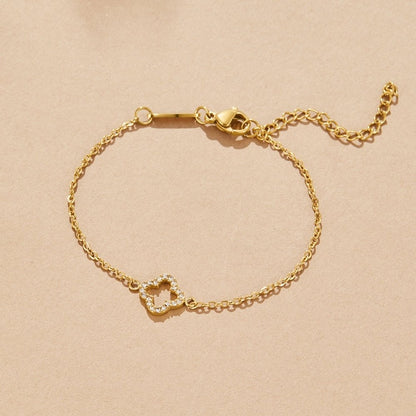 Luxe Kristall Klee Armband Alma