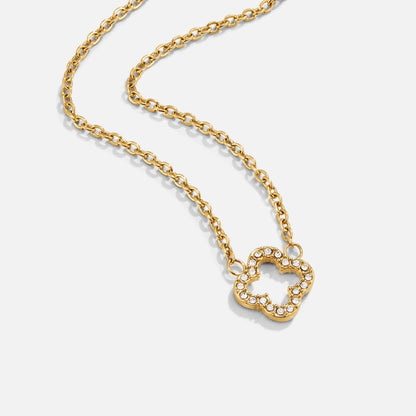 Luxe Kristall Klee Halskette Alma