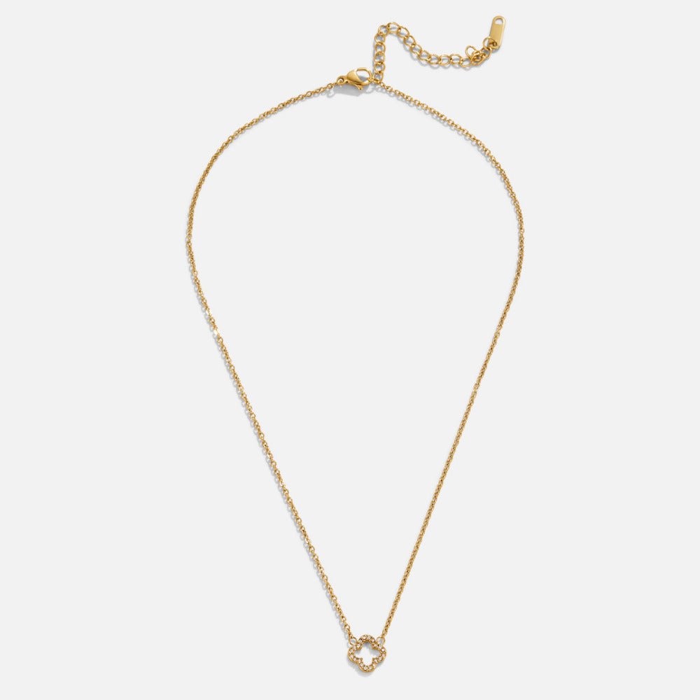 Luxe Kristall Klee Halskette Alma