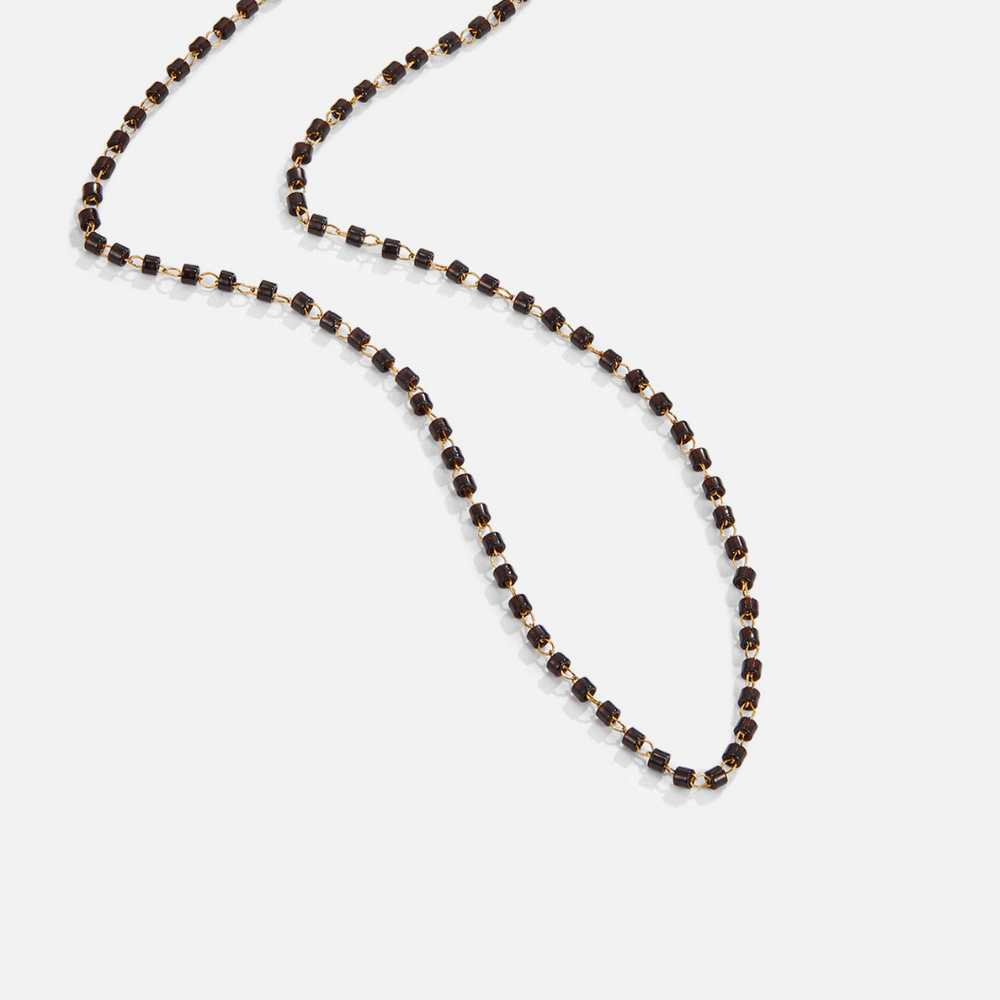 Maisie Black Perlenhalskette Alma