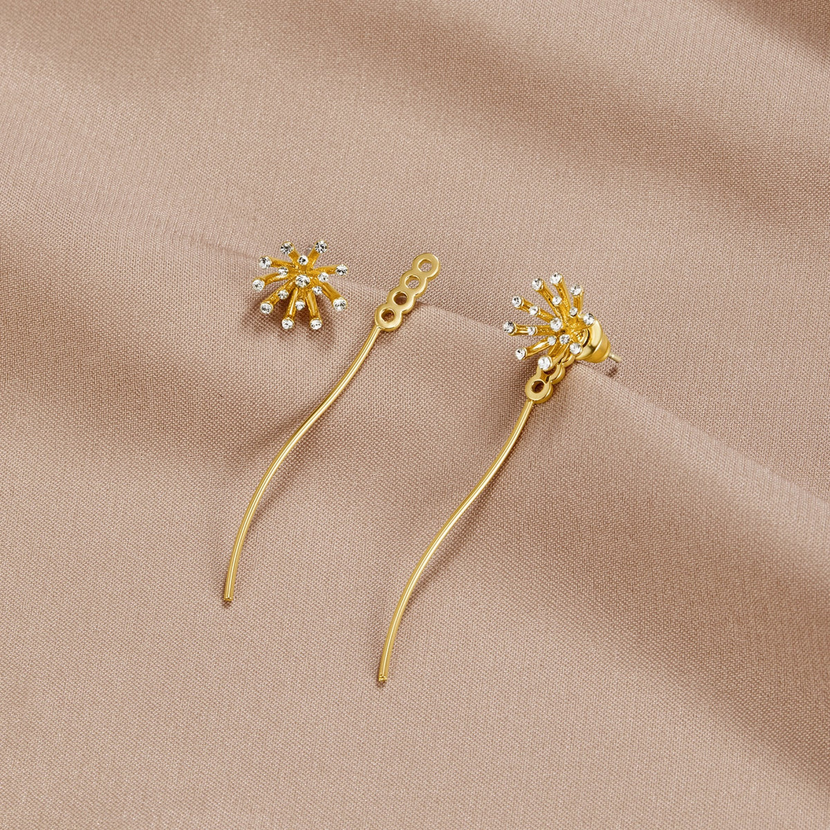 Make A Wish Dandelion 18K Goldohrringe Alma