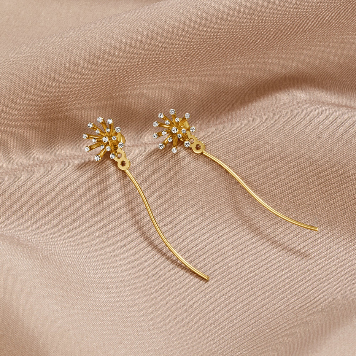 Make A Wish Dandelion 18K Goldohrringe Alma