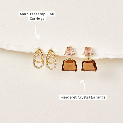 Mara Teardrop Glieder Ohrringe Alma