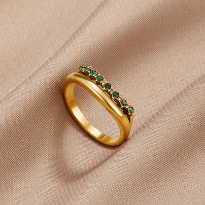 Marissa Smaragd Green Mehrlagige Ring Alma