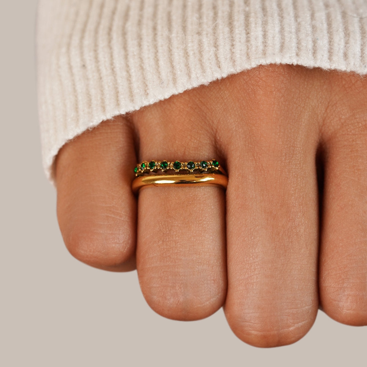 Marissa Smaragd Green Mehrlagige Ring Alma