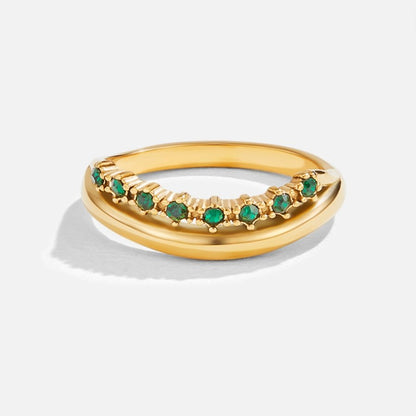 Marissa Smaragd Green Mehrlagige Ring Alma