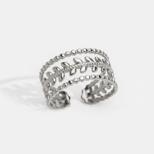 Marissa Mehrlagige Silber Blatt Ring Alma